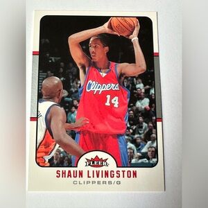 Fleer Trading Card - Shaun Livingston in Red Clippers Jersey